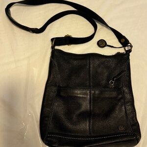 The Sak Iris Black Leather Crossbody Bag